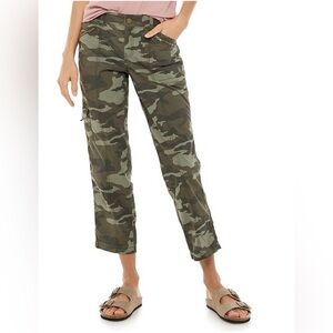 Sonoma Camouflage Cargo Pants Size 12